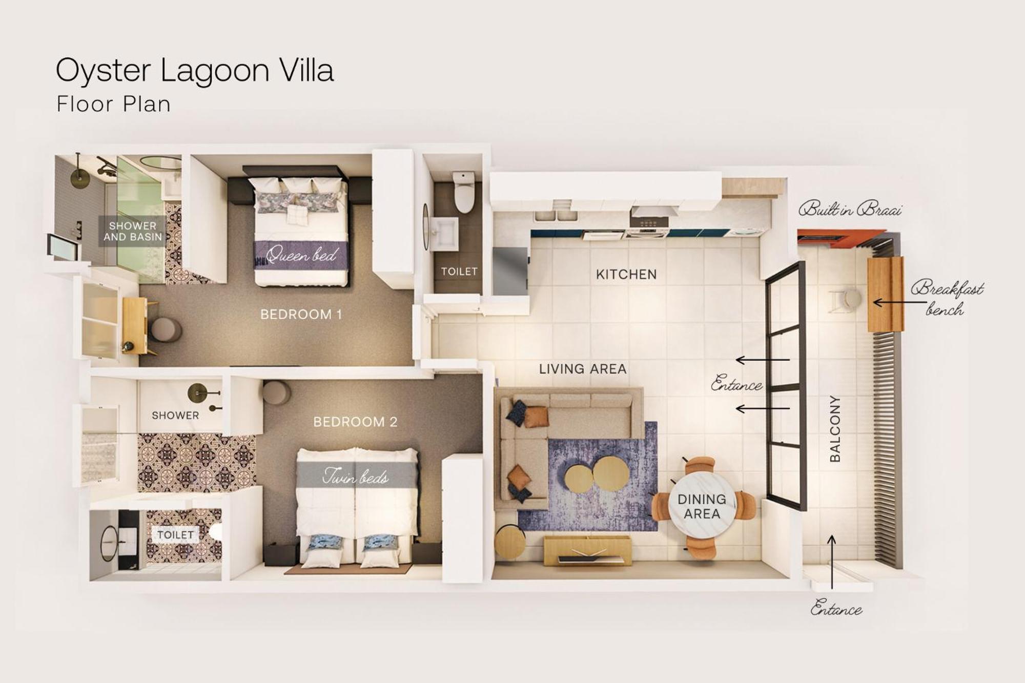 Oyster Lagoon Villa - Luxurious 2 Bed Apartment In Knysna Exteriör bild